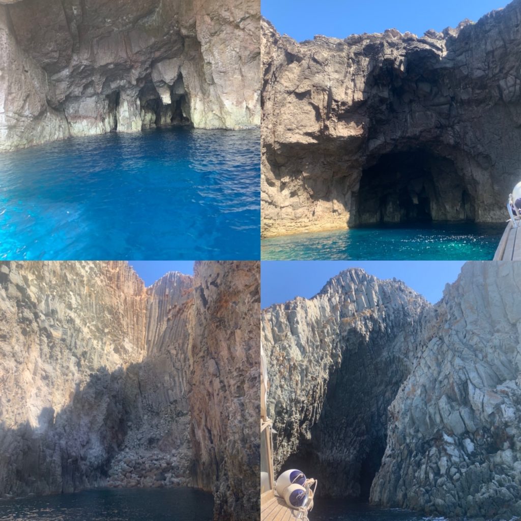 grotte e anfratti dal mare