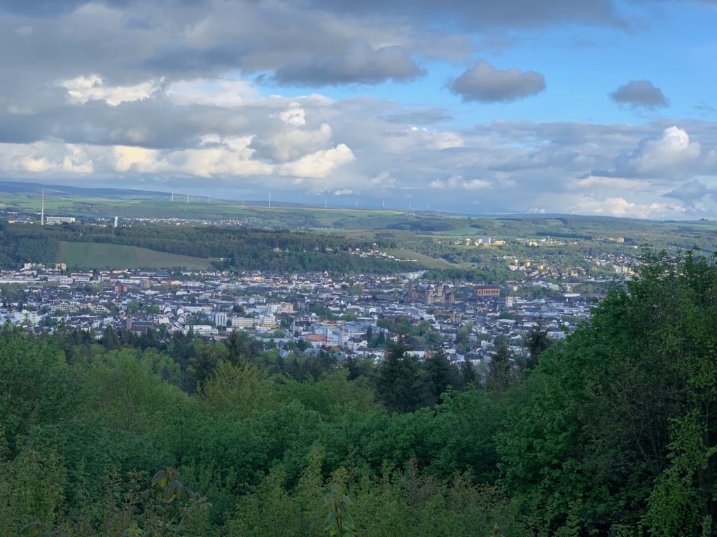 Trier dall'alto del nostro hotel