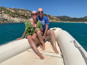 calici in viaggio in escursione sul gommone