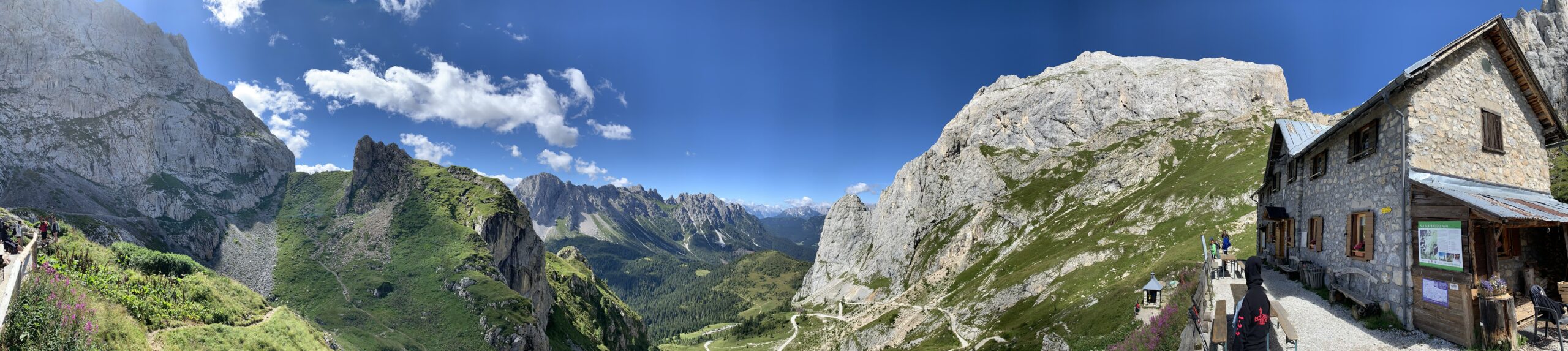 panoramica dal rifugio