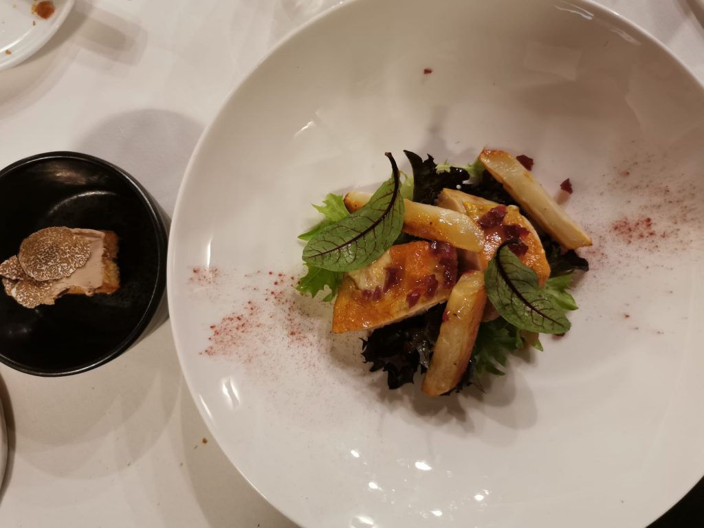 Faraona con fois gras e tartufo